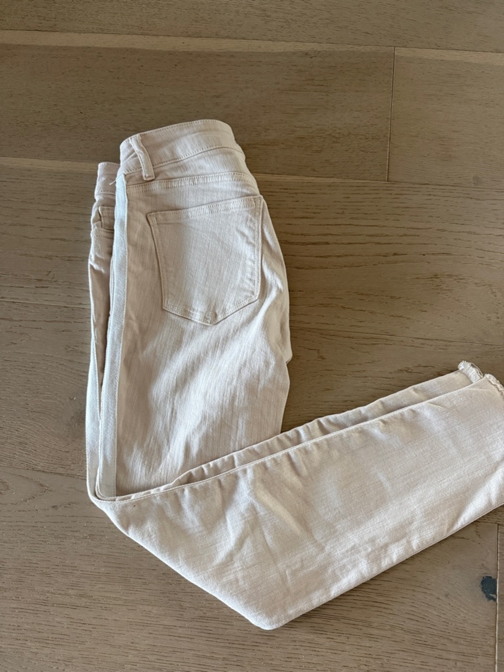 DL1961 Women's Florence Skinny Jeans in Cream size 26